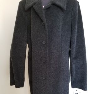 Anne Klein Size 12 Wool/Mohair Blend Coat NEW